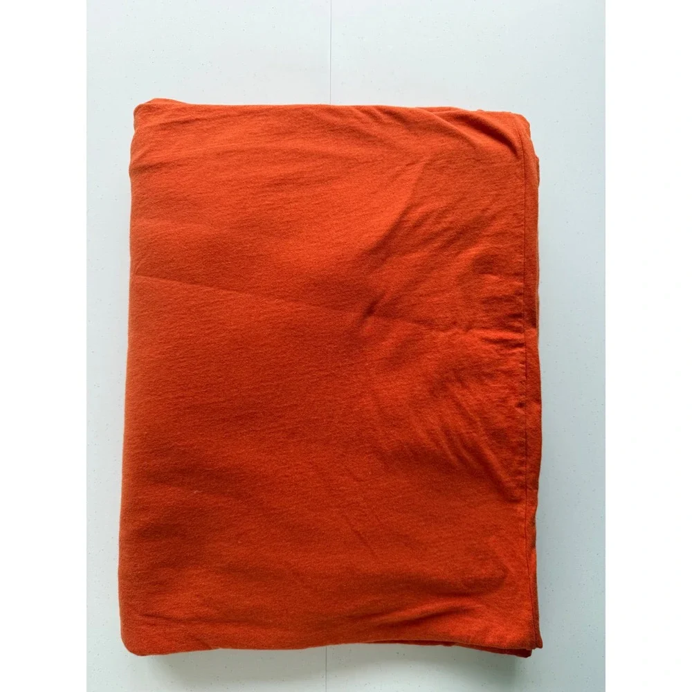 Pottery Barn PB Teen Burnt Orange Twin Duvet Cover Cotton Dorm Bedroom Decor